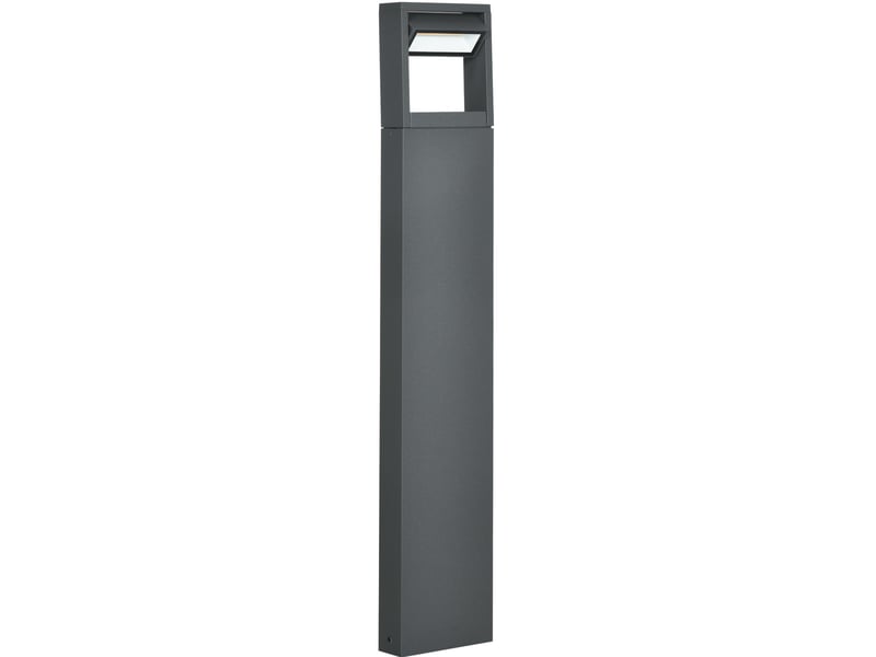  Lampe de jardin 16x5x90 cm led intégrée angle réglable métal gris  - Conforama A