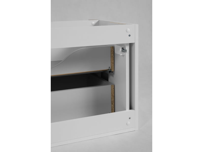  Meuble sous vasque suspendu linea 60 cm blanc  - Conforama W