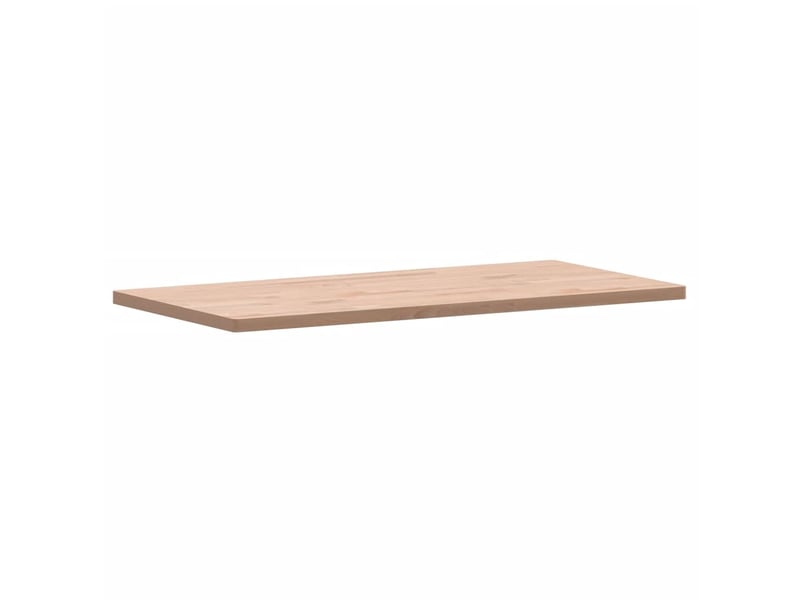 Comptoir de salle de bain, plan de travail 100x50x2,5 cm bois massif de hêtre cf65702 - Conforama C