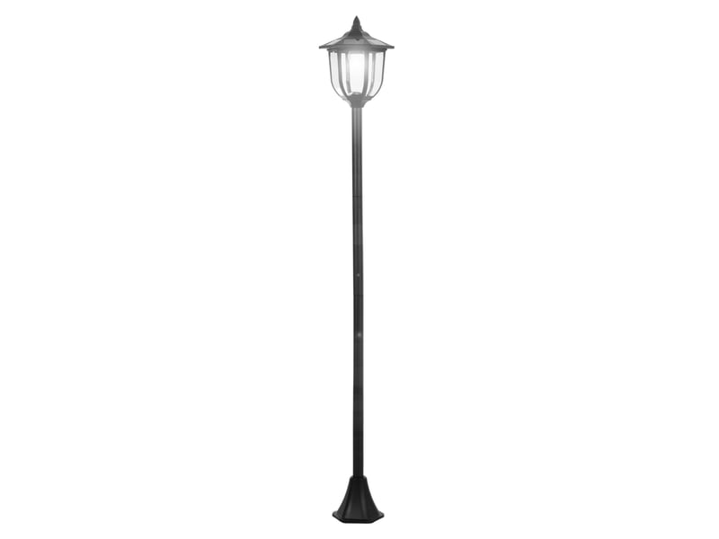  Lampadaire solaire de jardin led ø26,5 x h177 cm noir en plastique, 6 led ip44, pour jardin et terrasse  - Conforama A