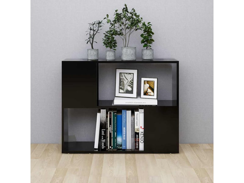  Meuble tv - banc tv - meuble de rangement noir 80x24x63 cm bois d'ingénierie  - Conforama C