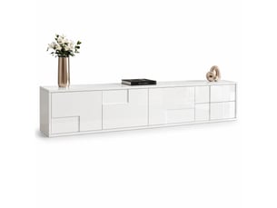 Meuble tv coloris blanc 170 cm ULQENI  