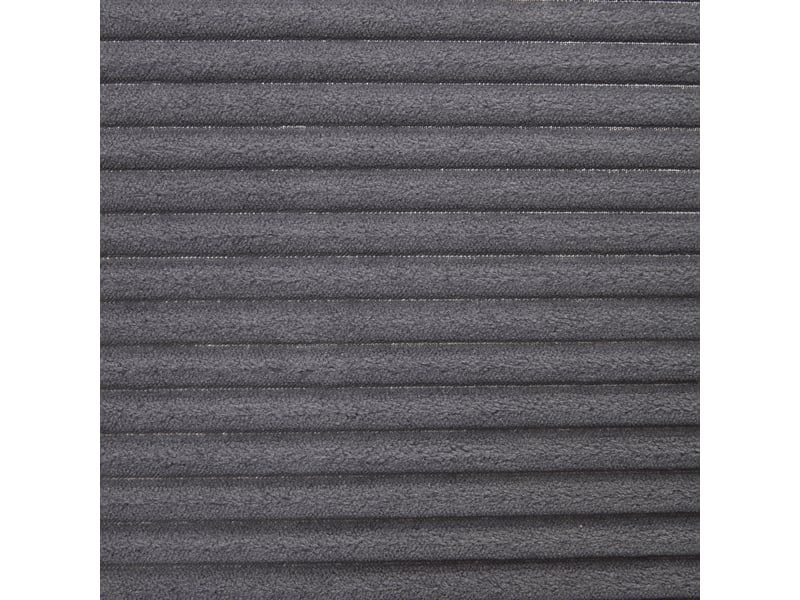  Canapé 4 places d’angle panoramique en velours gris, largeur 265 cm, assise profonde W2845S00150 - Conforama W