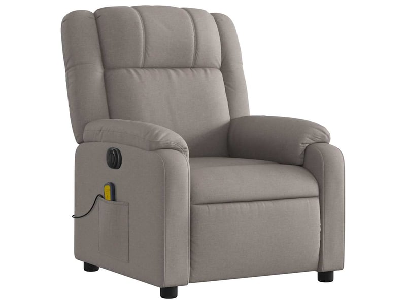  Fauteuil de massage - fauteuil relax inclinable électrique taupe tissu  - Conforama D