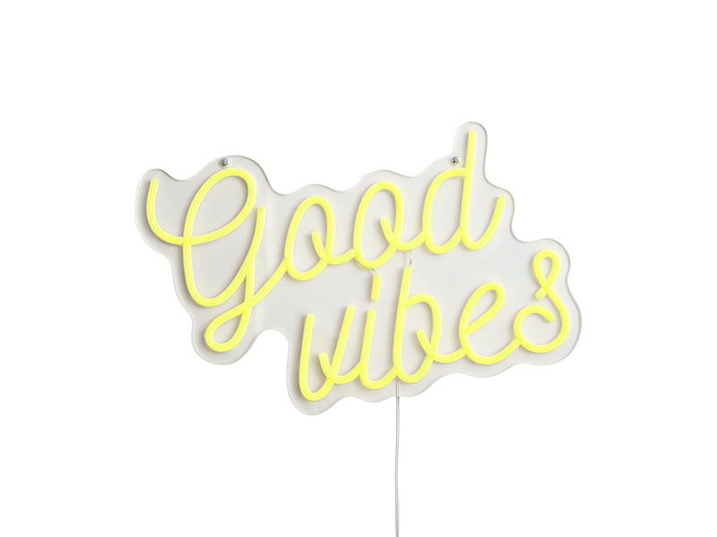  Applique murale néon jaune avec led - good vibes  - Conforama E