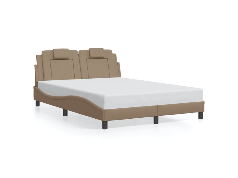  Lit double- lit adulte -  cadre de lit viana sans matelas cappuccino 120x200 cm similicuir  - Conforama A