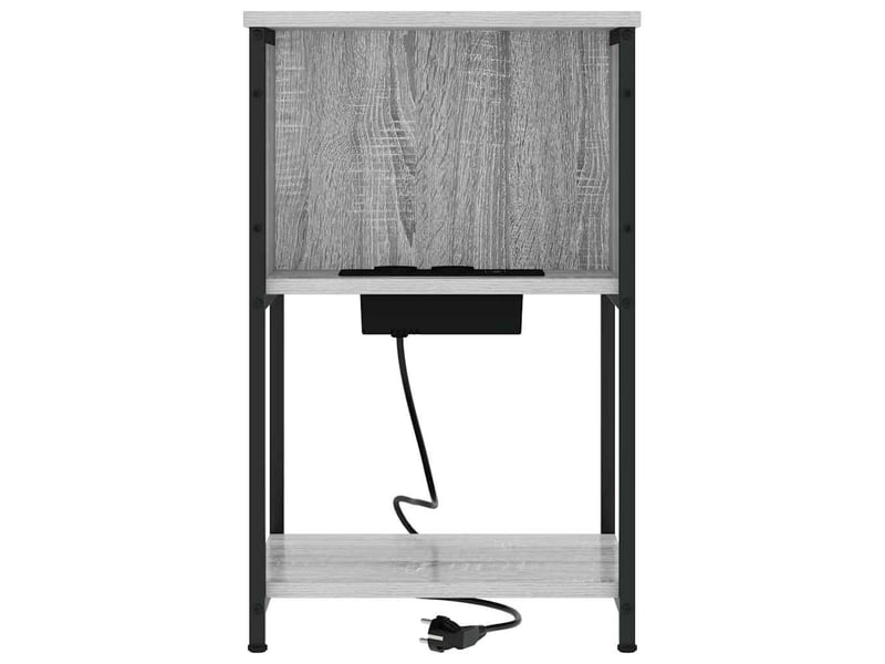  Table de chevet - cabinet de chevet - table de nuit 2 pièces gris sonoma 38 x 31 x 61 cm  - Conforama E