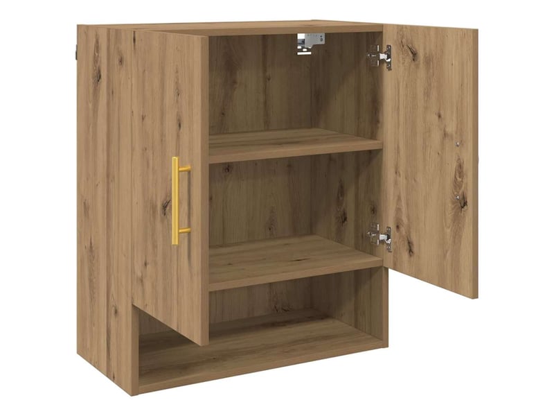 Meuble mural, rangement salon 60 x 31 x 70 cm bois d'ingénierie chêne artisanal shl7963 - Conforama E