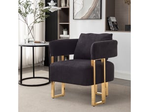 Fauteuil de loisirs 68x68x70 cm 1 place noir