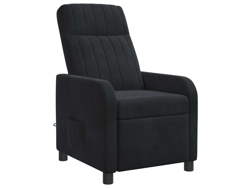  Vidaxl fauteuil de massage inclinable noir velours (v)  - Conforama E