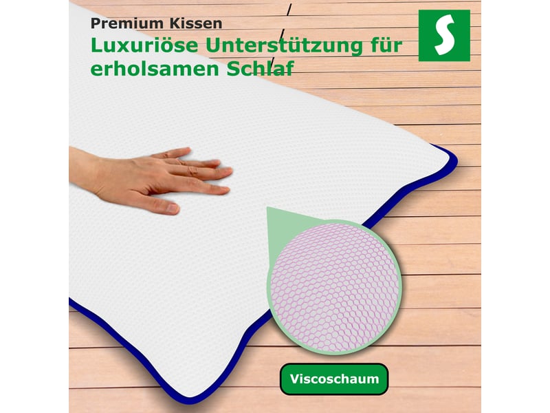  Oreiller à mémoire de forme 40x80 cm pour la nuque  - Conforama C
