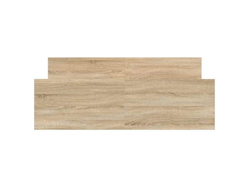  Lit double- lit adulte -  cadre de lit sans matelas chêne sonoma 135x190 cm  - Conforama D