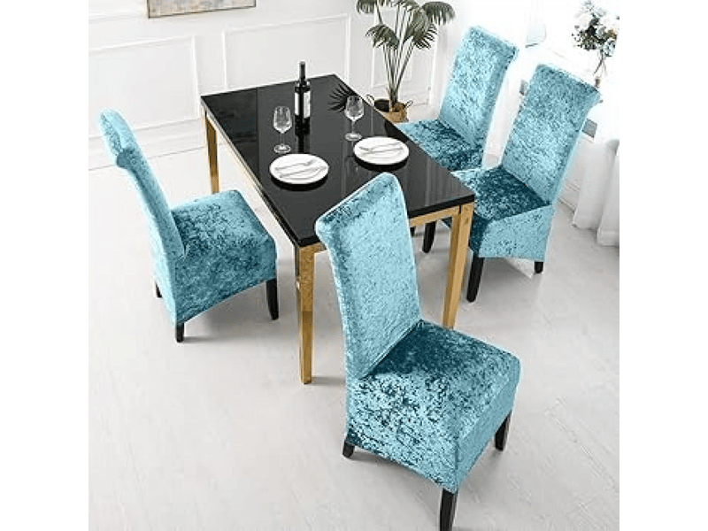  Housses de chaises blanches, housses de dossier de chaises unies, housses de chaises en velours extensible, adaptées aux restaurants, hôtels, fêtes XLH-ZLS-009281ZLS - Conforama D