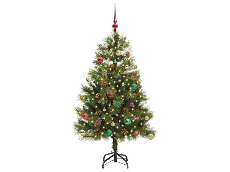  Sapin de noël artificiel, arbre de noël avec branches pliables et cônes 150 cm shl3485  - Conforama C