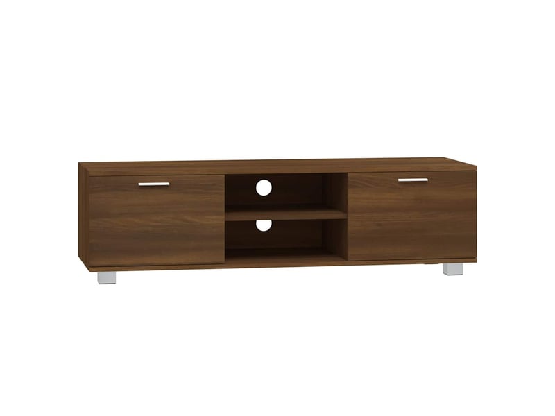  Meuble tv - banc tv - meuble de rangement chêne marron 140x40,5x35 cm bois d'ingénierie  - Conforama A
