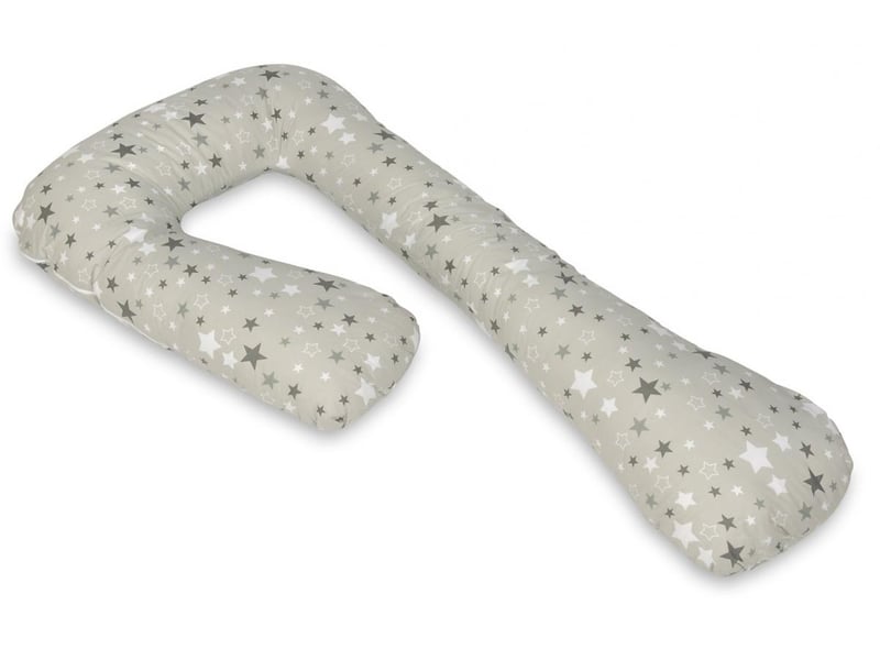  Coussin d'accouchement prepost natal etoiles girses et blanches sur fond gris 4200351 - Conforama A