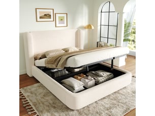 Lit 2 places 140x200 cm <strong></strong>  <strong></strong> coloris beige