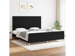 Lit 2 places 180x200 cm coloris noir