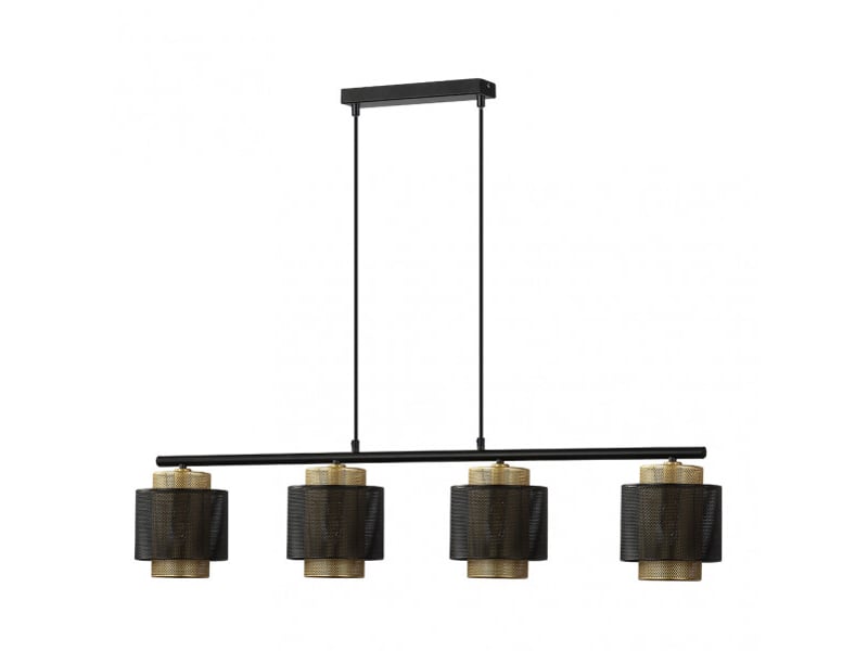  Fabrilamp kyoto, lampe, moderne, 4 x e27, noirdoré, 40-148 x 106 x 16 cm 153354016 - Conforama A