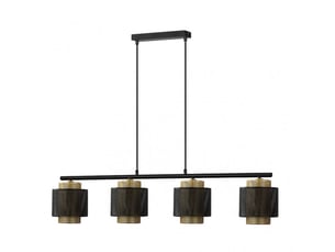 Fabrilamp kyoto, lampe, moderne, 4 x e27, noirdoré, 40-148 x 106 x 16 cm