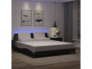 Lit 2 places 180x200 cm coloris noir