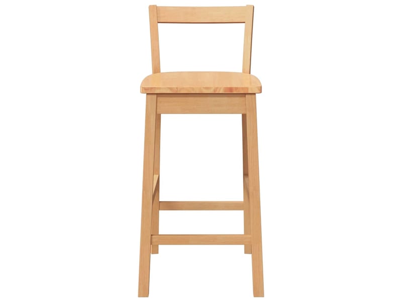  Lot de 2 tabouret de bar, chaise de bar en bois massif naturel et caoutchouc shl21225  - Conforama E
