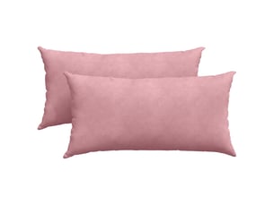 Lot de 2 coussins de canapé, coussins décoratifs rose 80 x 40 cm cf59153