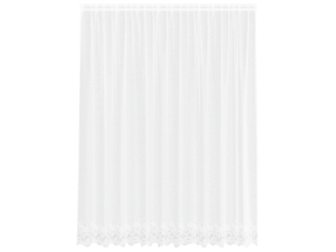 Rideau en dentelle, rideau ajouré, voilage blanc 300 x 245 cm polyester cf43798