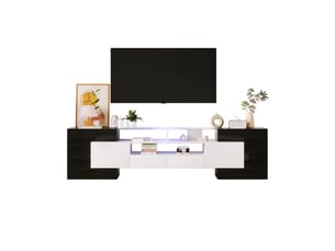 Meuble tv coloris noir 200 cm HAVRYA