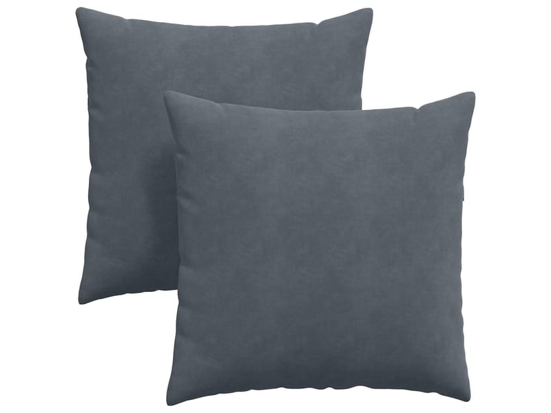  Lot de 2 coussins de canapé, coussins décoratifs gris foncé 80 x 80 cm cf59099  - Conforama A
