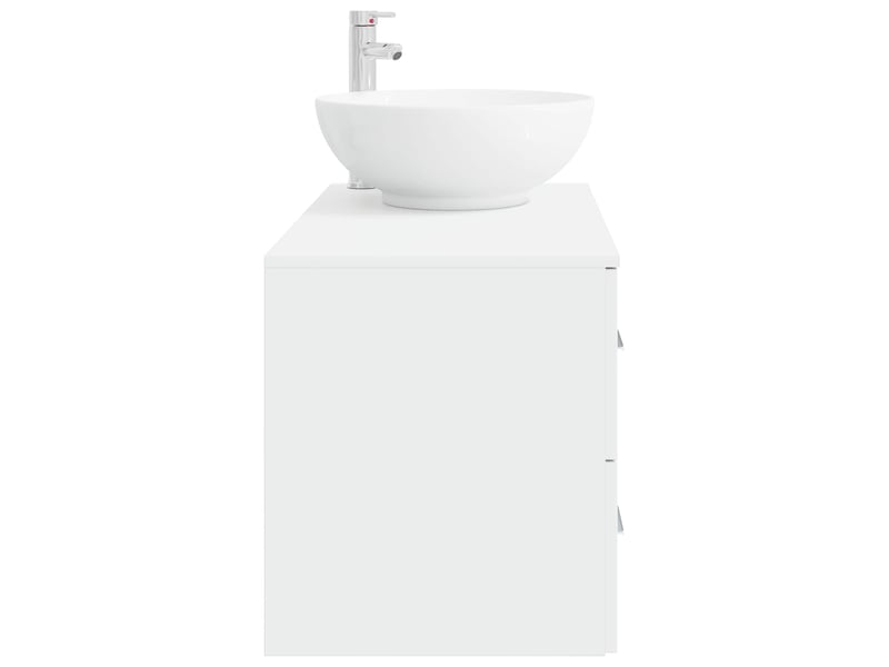  Ensemble de mobilier de salle de bain 2 pc blanc cf63983  - Conforama D