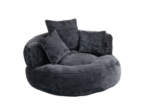 Fauteuil fixe  <strong></strong> Tissu noir