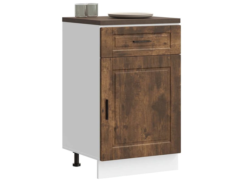  Meuble de rangement, armoire de cuisine porto chêne fumé bois d'ingénierie shl7678  - Conforama B