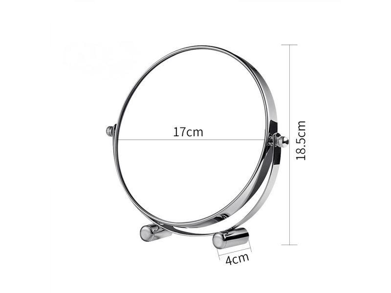  Miroir de maquillage compact avec support, rotatif à 360°, miroir double face 1x3x,7 pouces  - Conforama B