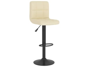 Tabouret de bar, chaise de bar crème tissu shl69444