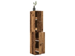Meuble de rangement, armoire d'apothicaire vieux bois 30x41x174,5 cm bois ingénierie
