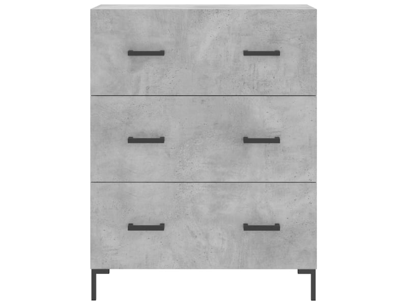  Buffet - bahut - meuble de rangement gris béton 69,5x34x90 cm bois d'ingénierie  - Conforama E