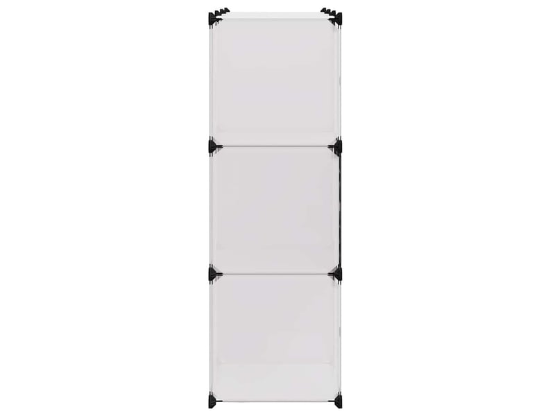  Organisateur de rangement cube avec 9 compartiments noirblanc  - Conforama E