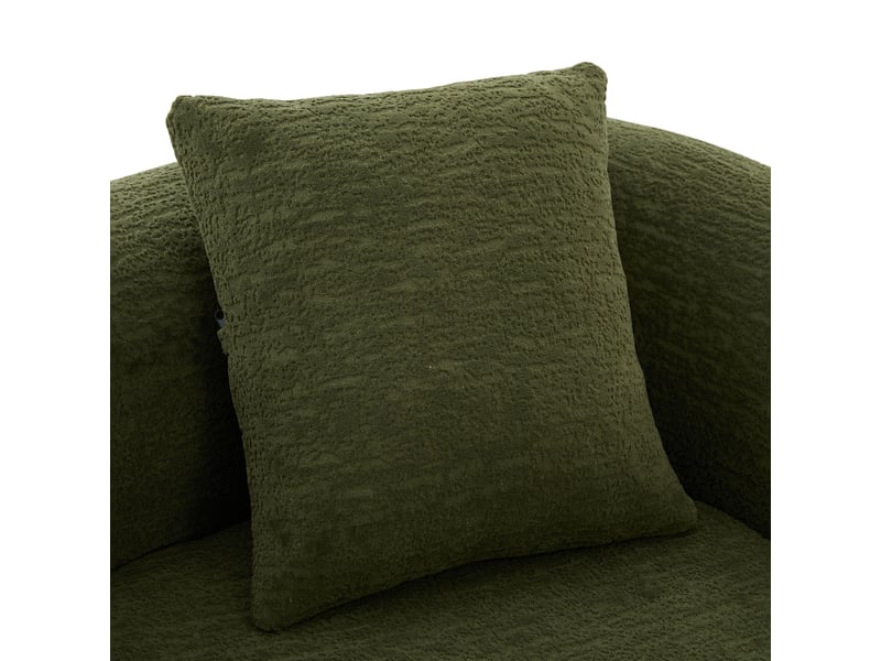  Canapé convertible 2 places chenille vert, canapé lit extensible salon moderne avec coussins confortables  - Conforama R