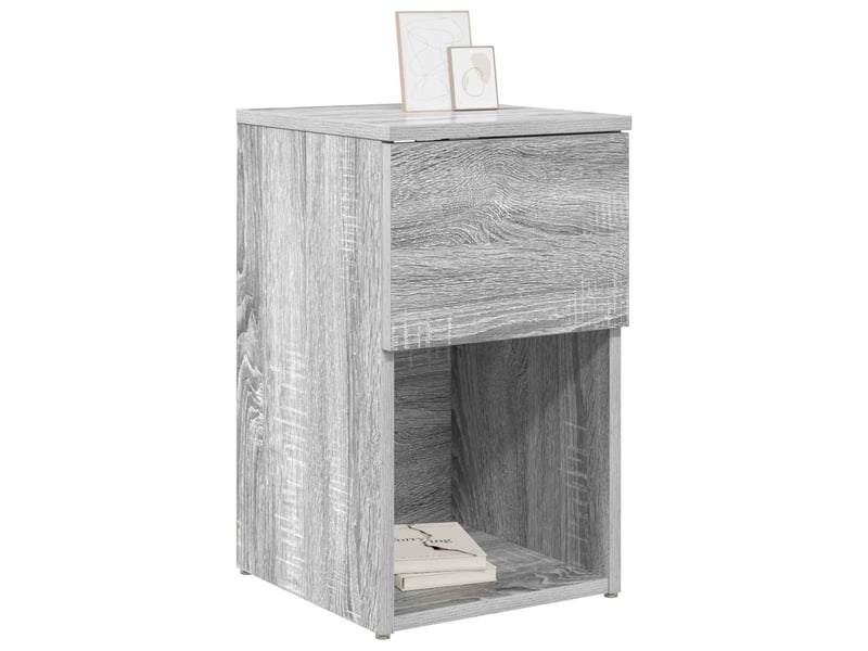  Table de chevet - table de lit sonoma gris 29 x 31,5 x 49 cm bois d'ingénierie  - Conforama B