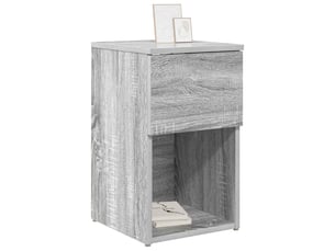 Table de chevet - table de lit sonoma gris 29 x 31,5 x 49 cm bois d'ingénierie