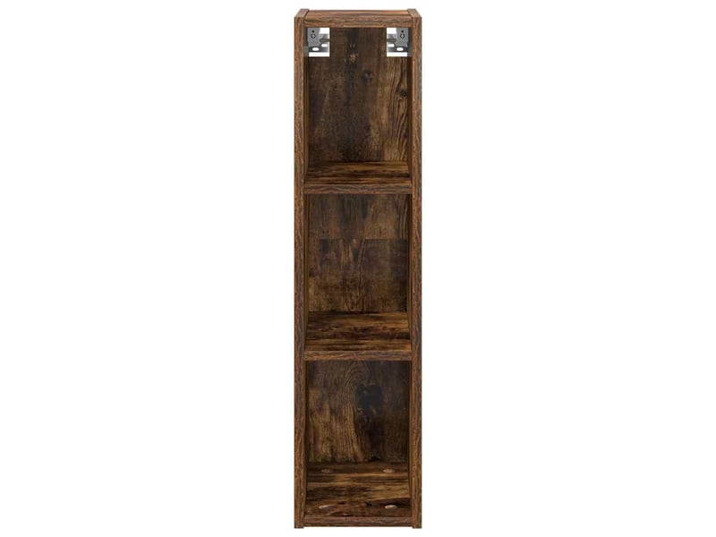 Meuble de rangement cuisine, armoire suspendue chêne fumé 20x29,5x80cm  - Conforama E