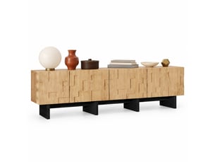 Meuble tv coloris naturel 180 cm <strong>HAUSS SPOLE</strong> <strong></strong>