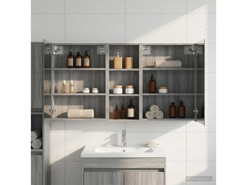  Ensemble de meubles de salle de bain 3 pcs 130x14.5x70 cm shl269  - Conforama B