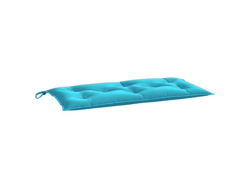  Lot de 2 coussins de banc de jardin, coussins d'assise turquoise 100x50x7 cm tissu cf58700  - Conforama E