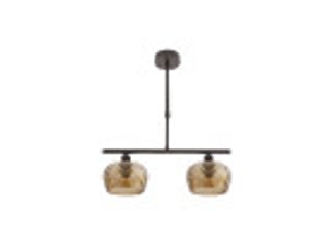 Fabrilamp estela, lampe, moderne, 2 x e14, marron, 45-57 x 41 x 13 cm