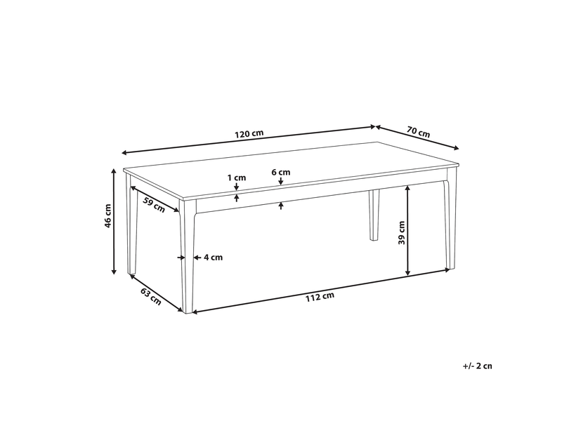  Table basse bonney marbre blanc  - Conforama C