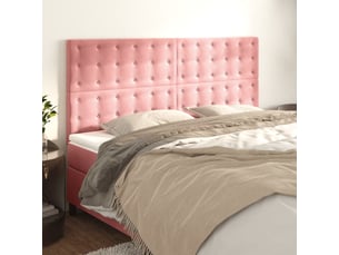 Tete de lit largeur 118 cm rose