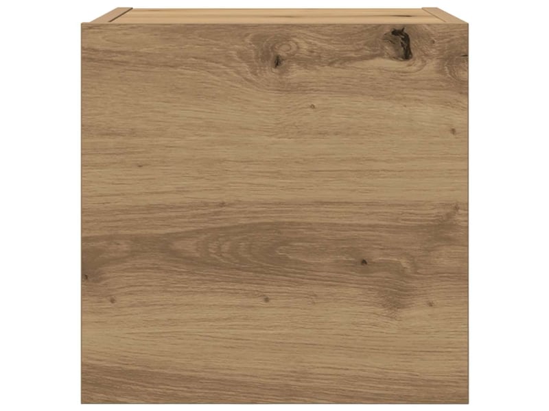  Lot de 2 meuble tv mural, meuble tv suspendu chêne artisanal 30,5x30x30 cm  - Conforama E