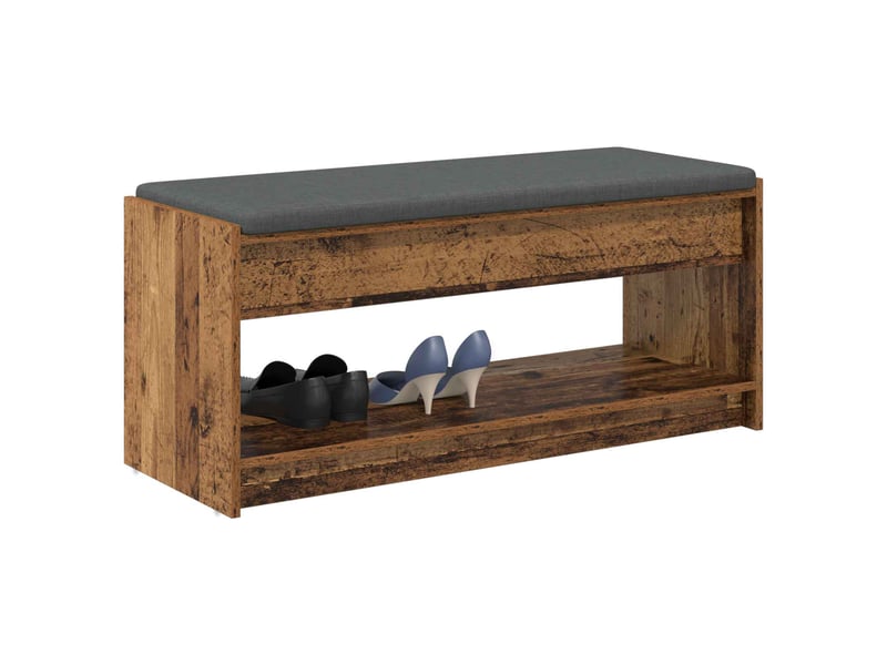  Banc d'entrée, banc interieur bois ancien 103x38x45 cm  - Conforama C